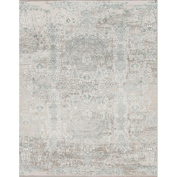 Samad Rugs Mykonos Oriental Area Rug in Gray Perigold
